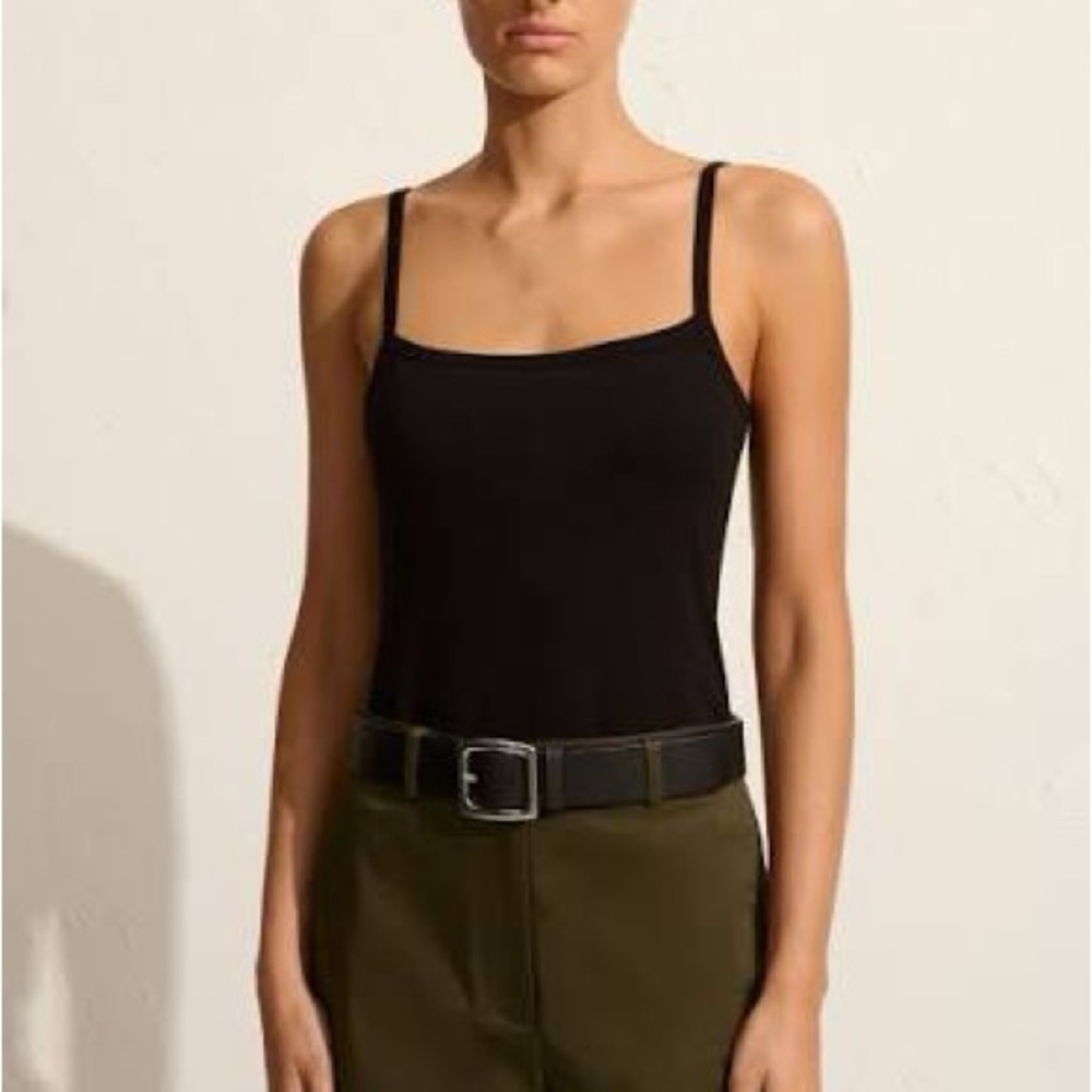 Matteau Everyday Singlet Black Tank - Picture 2 of 7